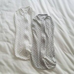 Grey & White Swaddle Me Pods 5-12lbs baby girl